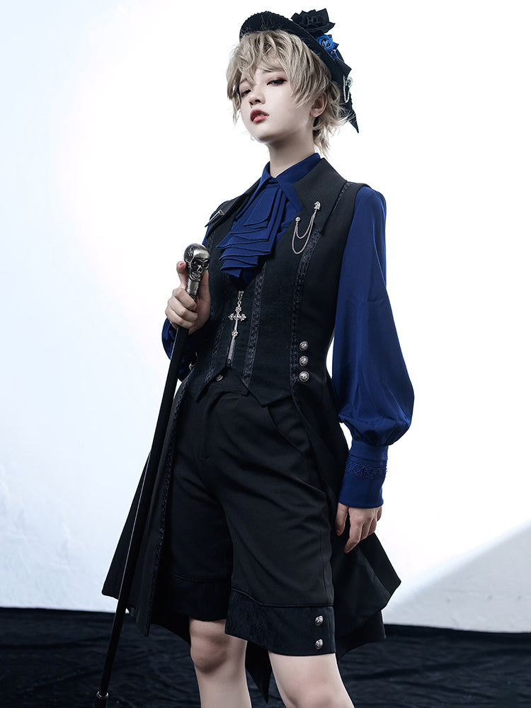 Lolita Medieval Little Prince Tailcoat Long Vest
