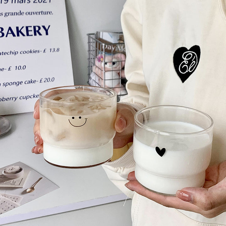 Smiling Heart Glass Mug