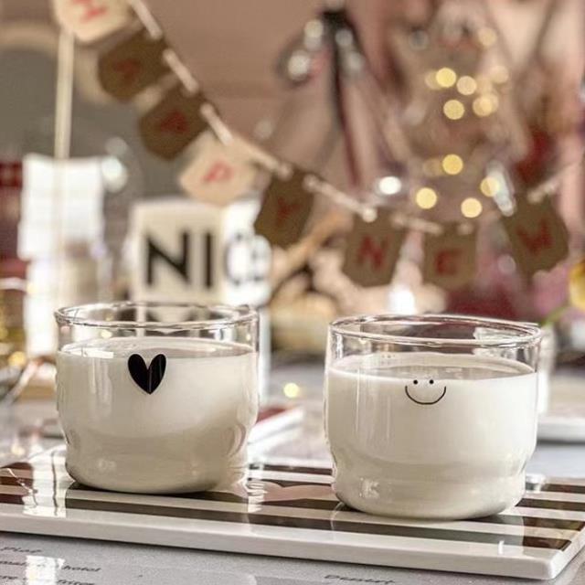 Smiling Heart Glass Mug