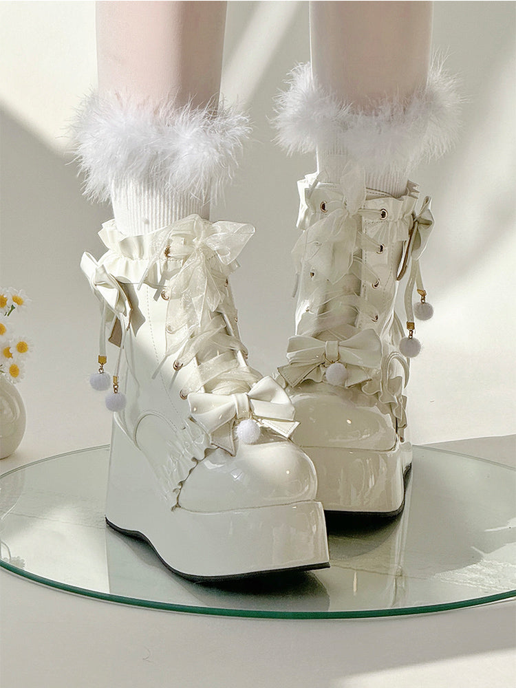 Lolita Platform Round-Toe Martin Boots