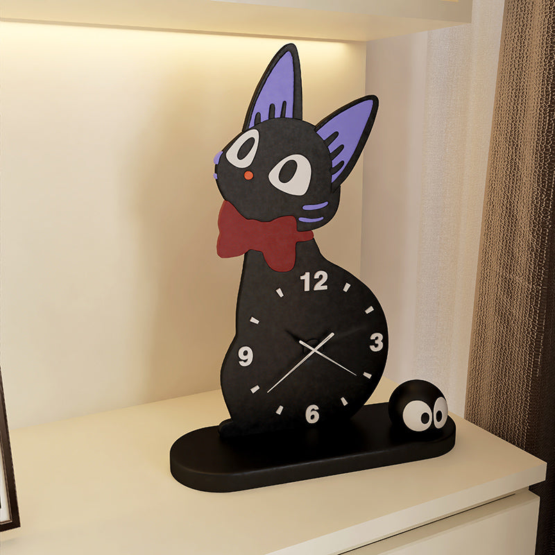 Black Cat Desk Clock