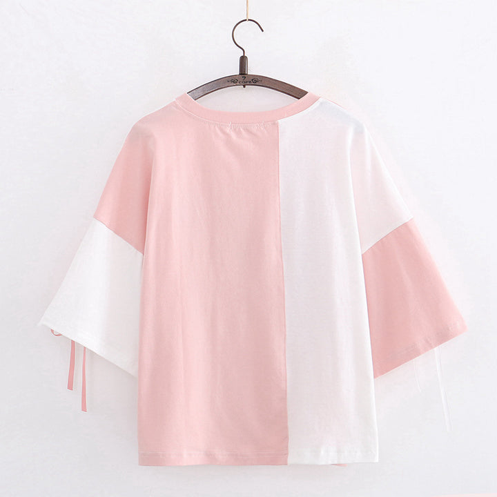 Kawaii Bunny Cross Lace Shirt