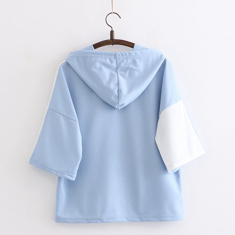 Kawaii Milk Monster Front Pocket T-shirt