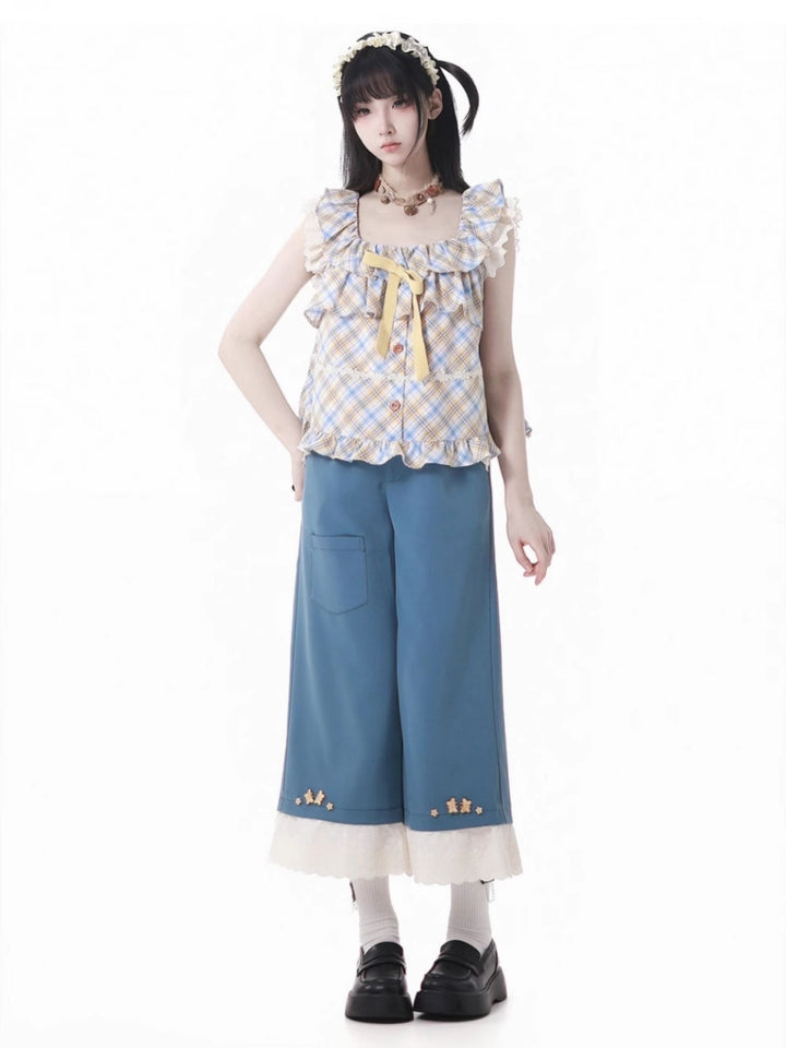 Sunflower-Inspired Summer Design Camisole Top / Shirt / Skirt / Pants