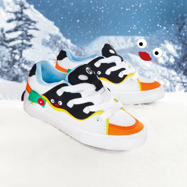 Penguin-Inspired Puffer Shoes
