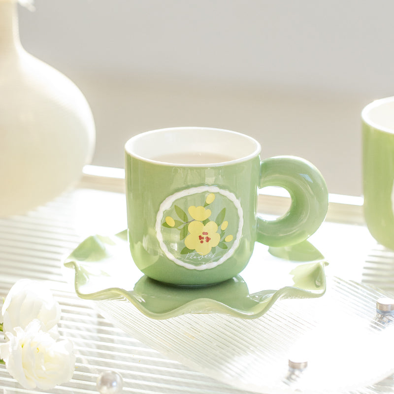 Tulip Lily Rose Ceramics Mug
