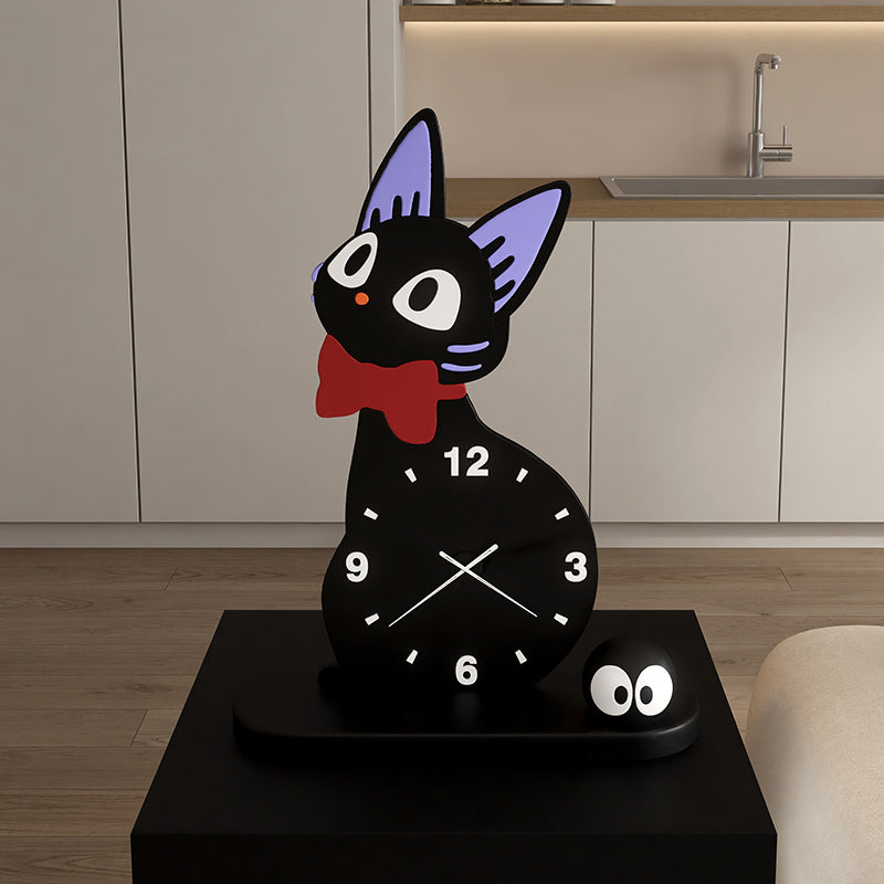Black Cat Desk Clock