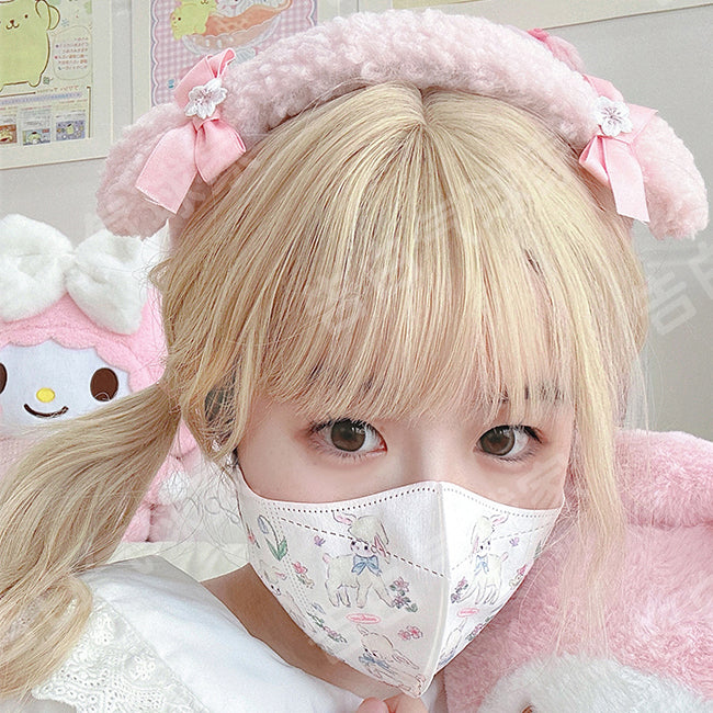 My Sweet Piano Pink Plush KC Hairband