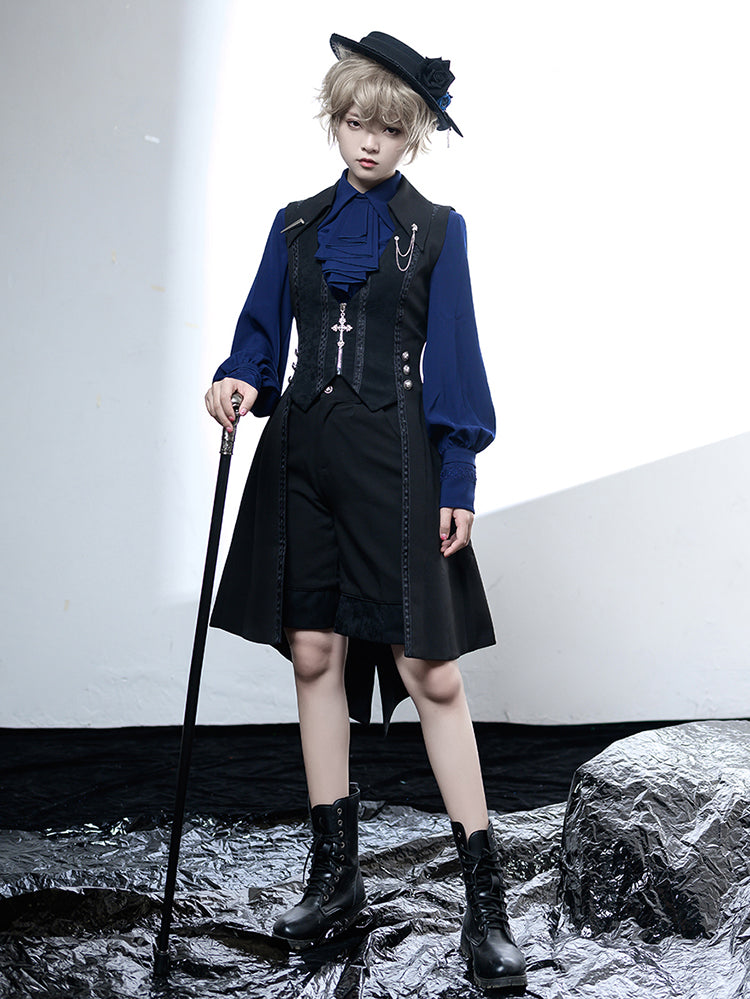 Lolita Medieval Little Prince Tailcoat Long Vest