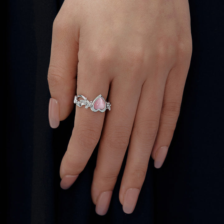 Romance Love Heart Open Ring