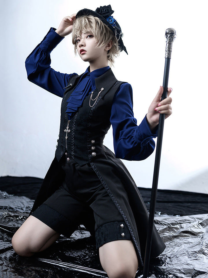 Lolita Medieval Little Prince Tailcoat Long Vest