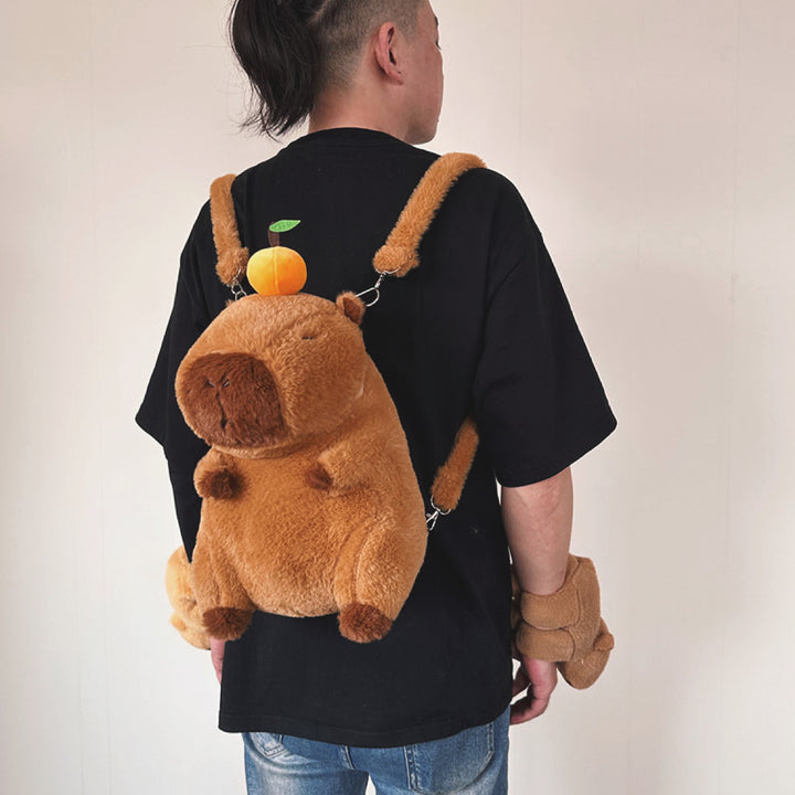 Cute Capybara Plush Backpack