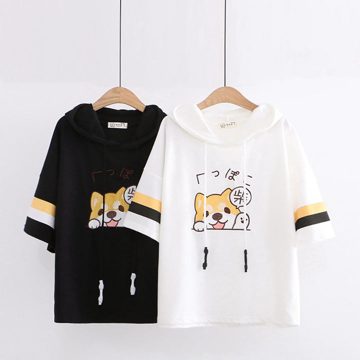 Japanese Style Shiba Inu Hoodie T-Shirt