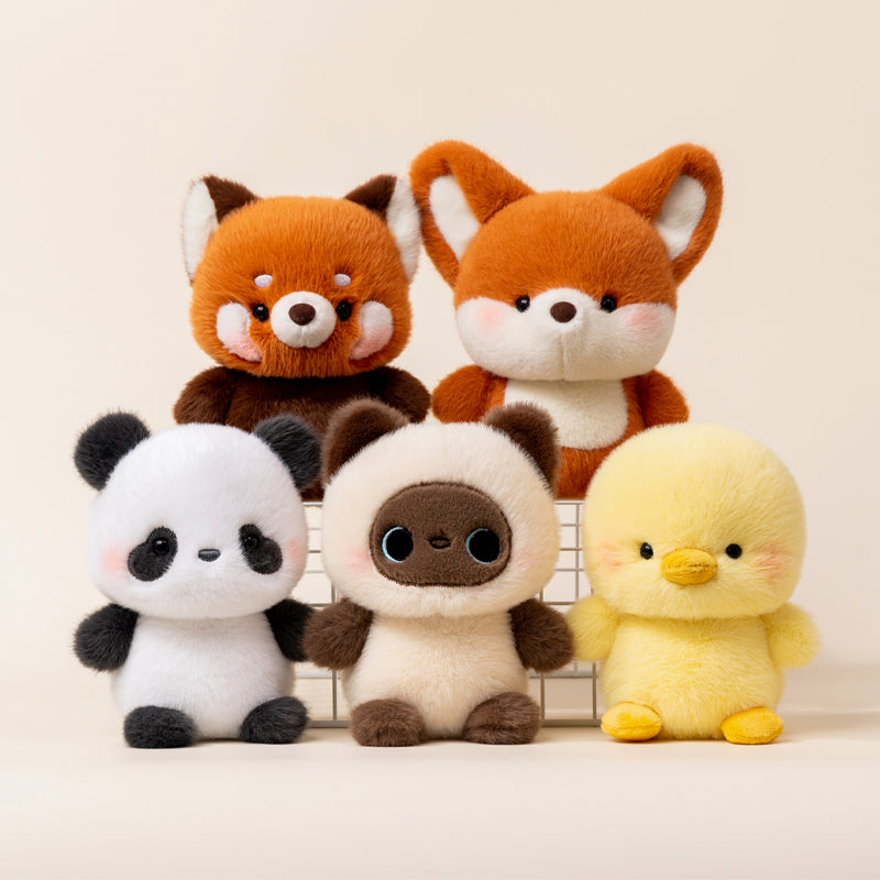 Rabbit & Friends Adorable Plush Toy- Bear, Sheep, Penguin, Badger, Pig, Fox, Elephant ,Red Panda and more