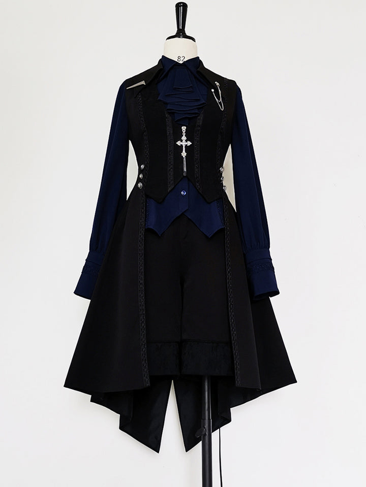 Lolita Medieval Little Prince Tailcoat Long Vest