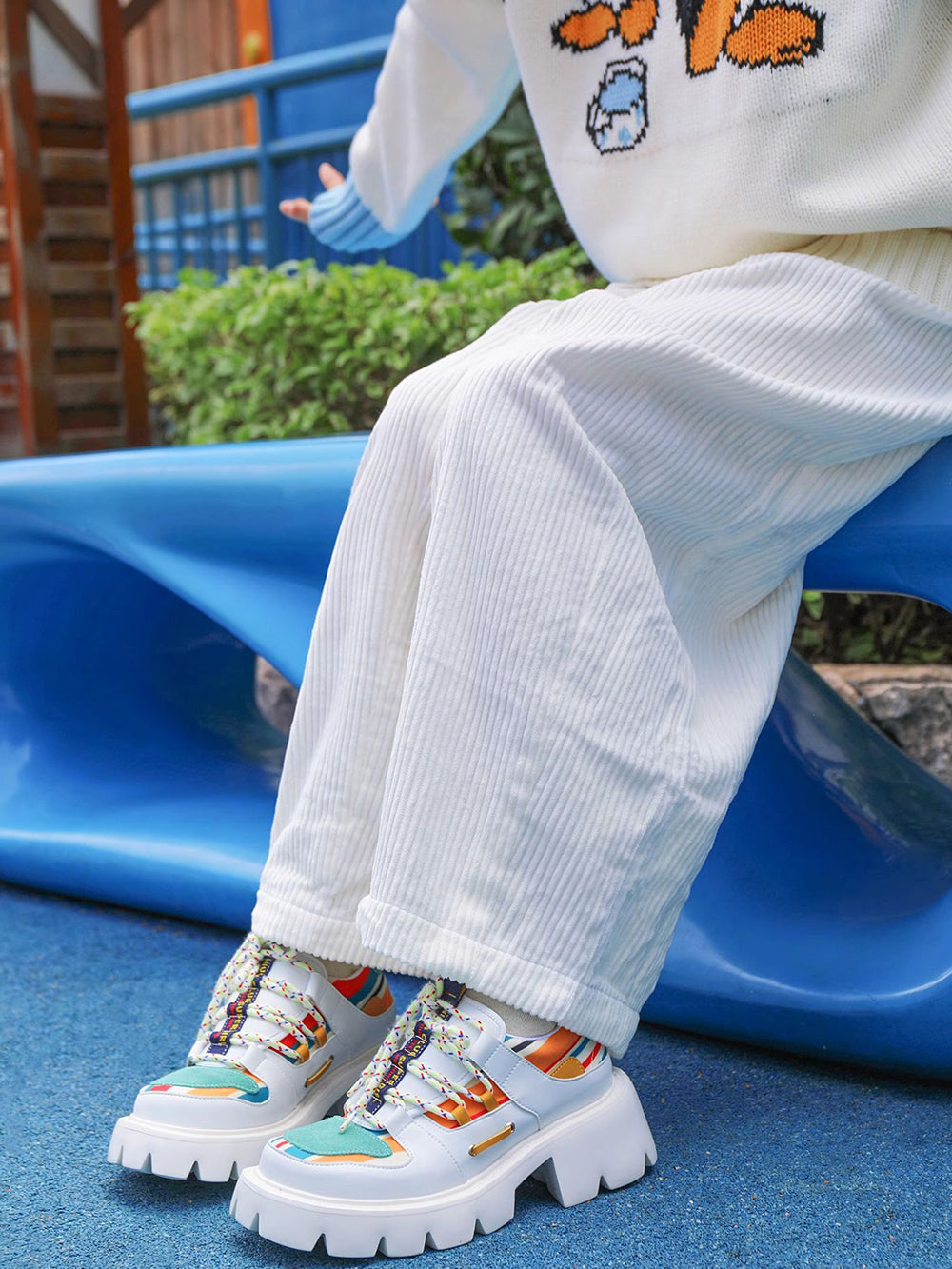 SUPER GIRL flat shoes