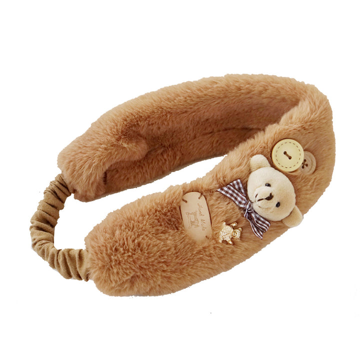 Plush Faux Fur Bear Headband