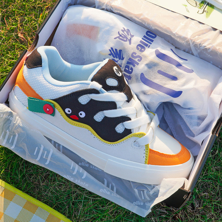 Penguin-Inspired Puffer Shoes