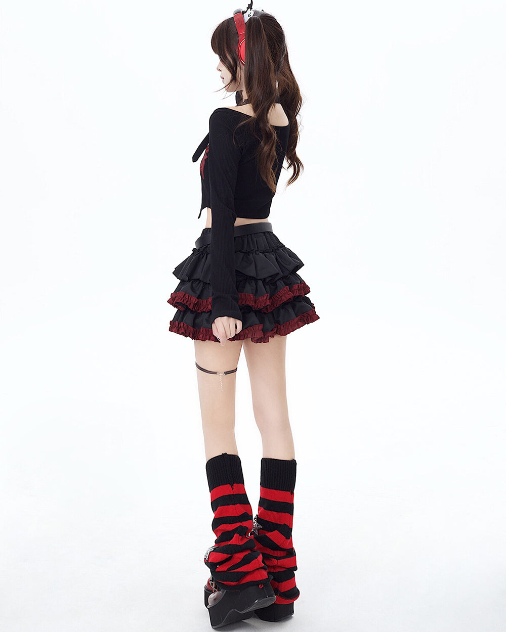 Summer Dark Punk Half Skirt