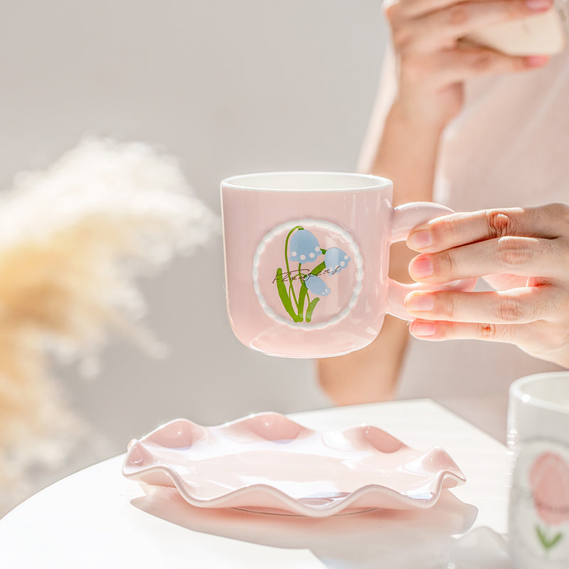 Tulip Lily Rose Ceramics Mug