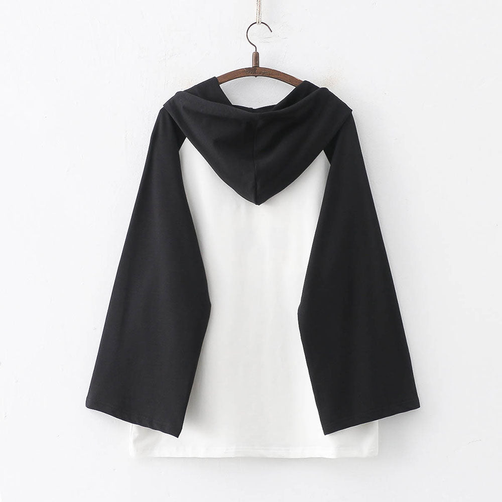 Lovely Cartoon Puppy Panda Embroidery Hoodie