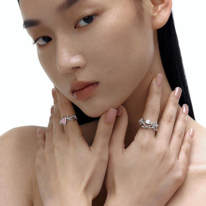 Romance Love Heart Open Ring