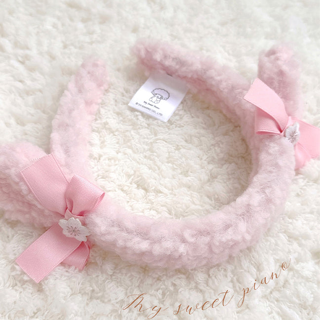My Sweet Piano Pink Plush KC Hairband