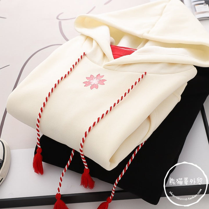 Sakura Bunny Print Hoodie