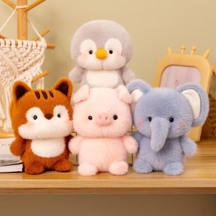 Rabbit & Friends Adorable Plush Toy- Bear, Sheep, Penguin, Badger, Pig, Fox, Elephant ,Red Panda and more