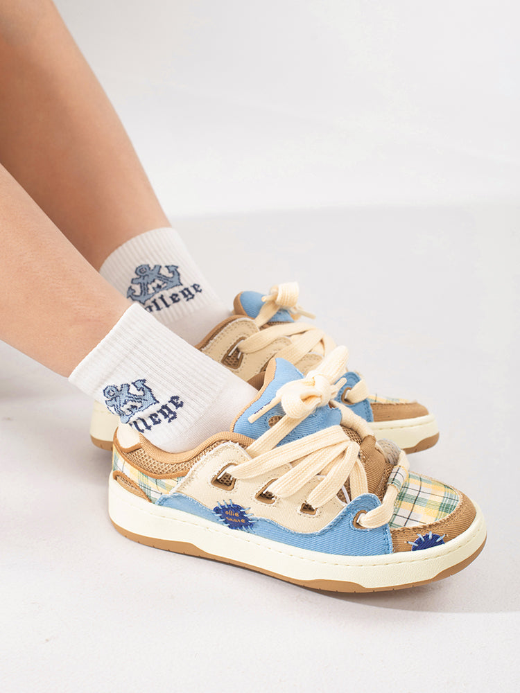 School-Style Bear Puffer Shoes