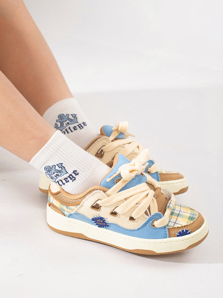 School-Style Bear Puffer Shoes