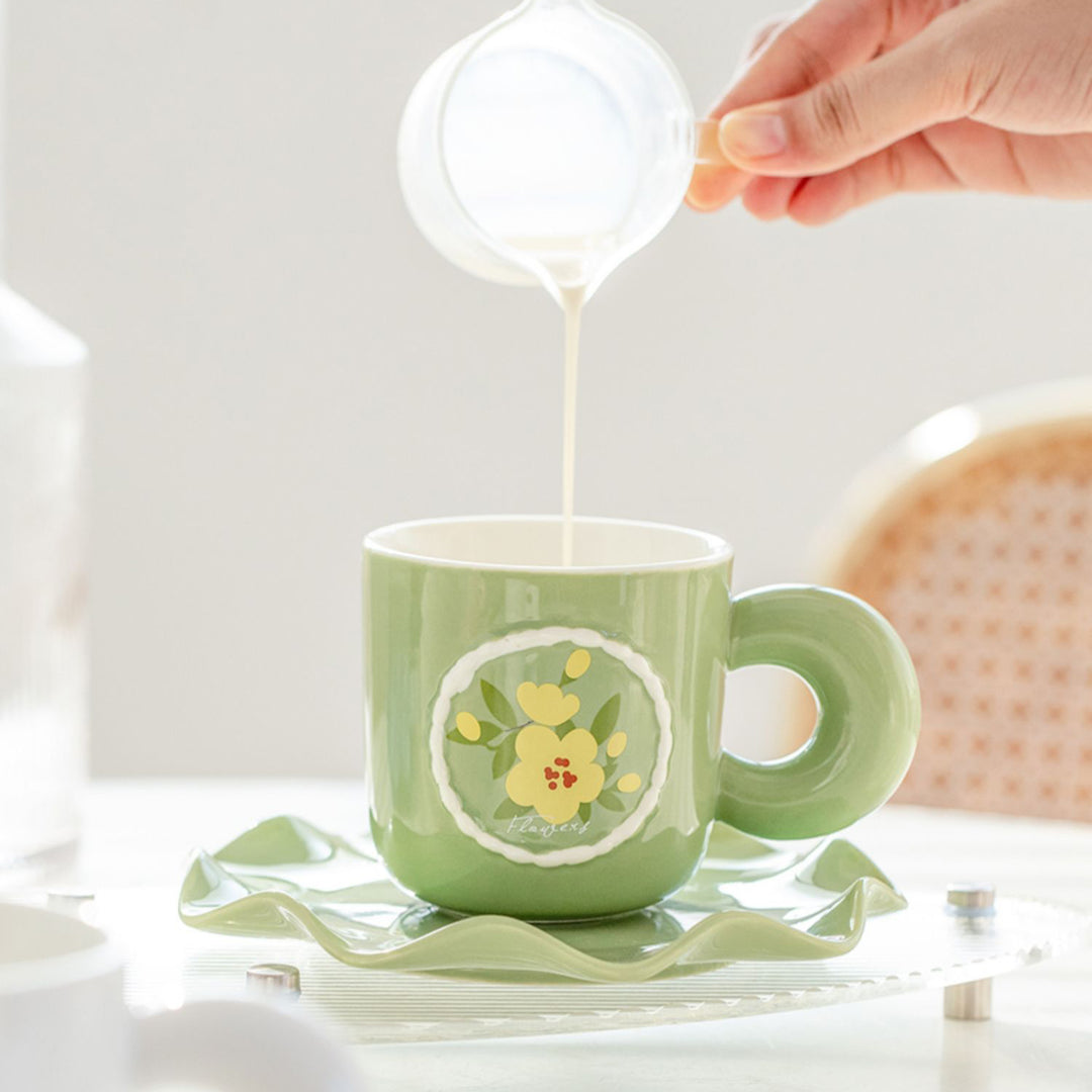 Tulip Lily Rose Ceramics Mug