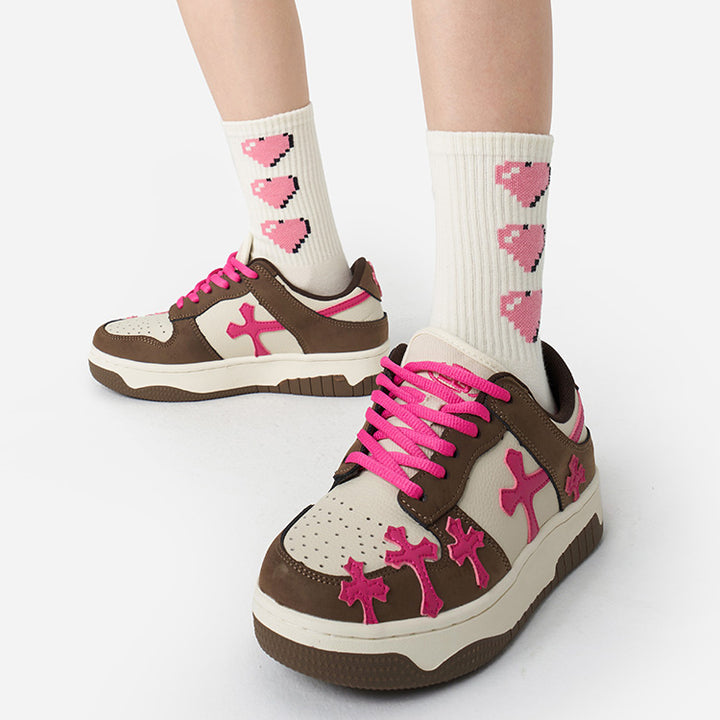 Pink Autumn/Winter Cotton Socks