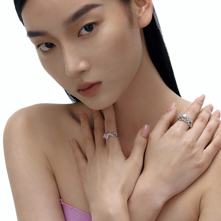 Romance Love Heart Open Ring