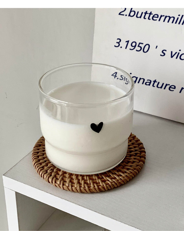 Smiling Heart Glass Mug