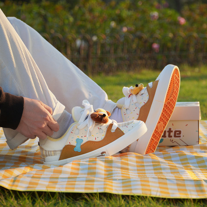 Puppy-Themed Puffer Shoes