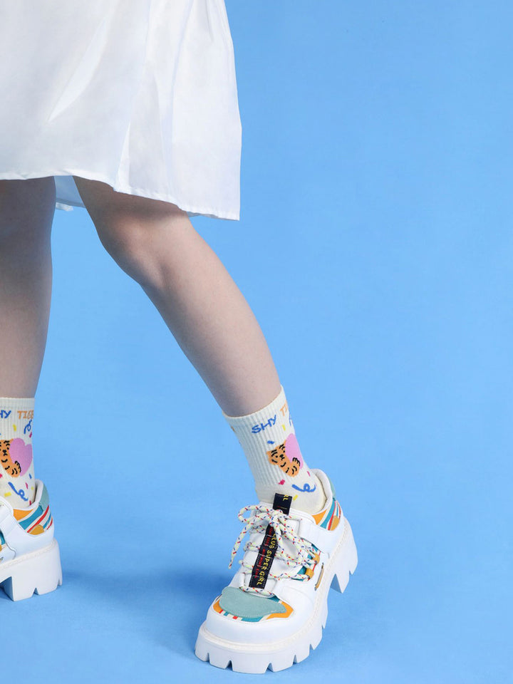 SUPER GIRL flat shoes