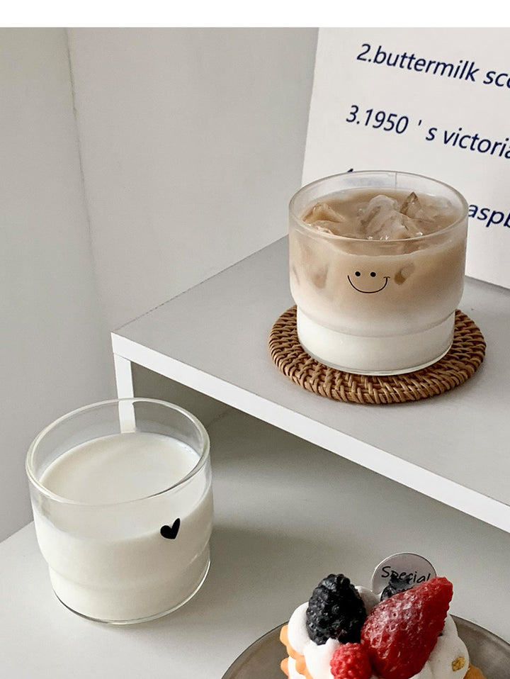 Smiling Heart Glass Mug