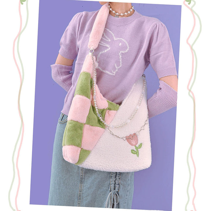 Pastel Tulip Tote Bag