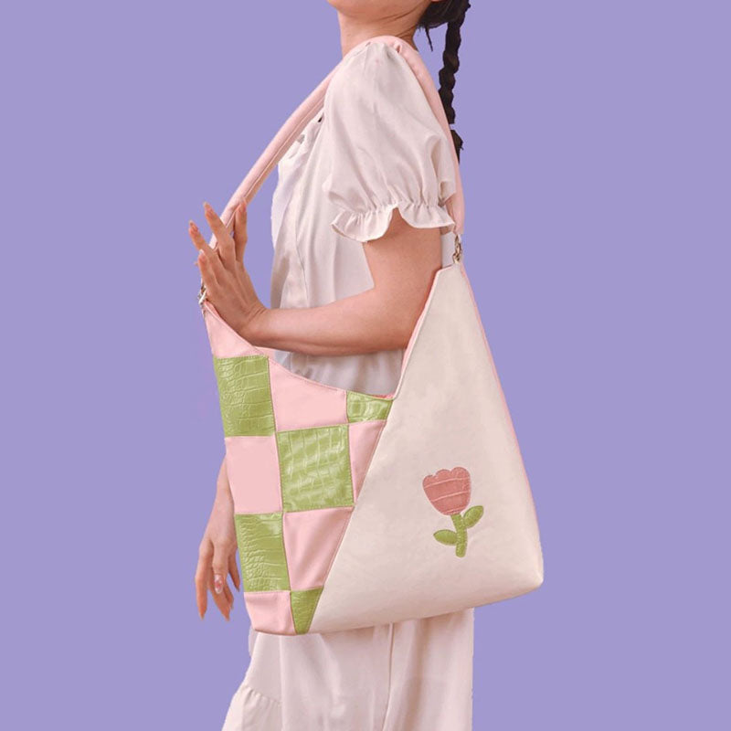 Pastel Tulip Tote Bag