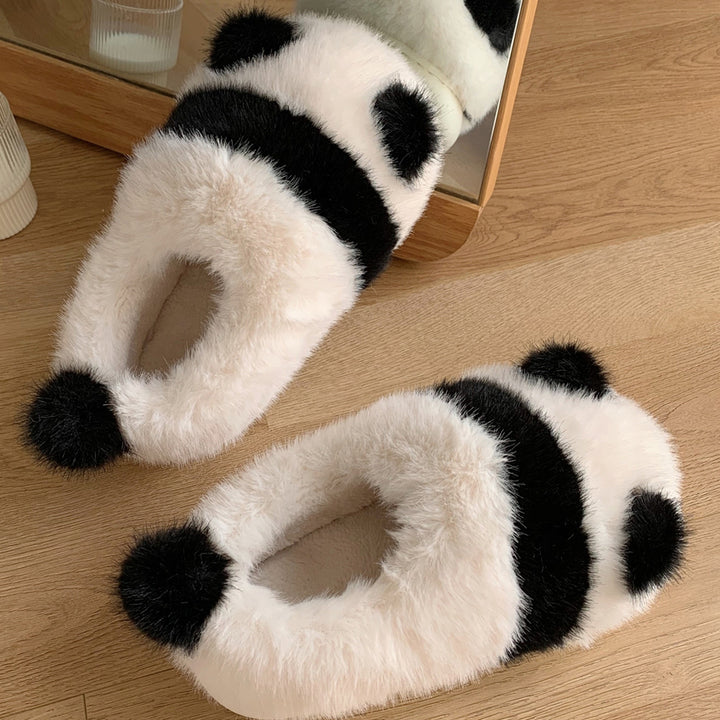 Lovely Panda Plush Slippers