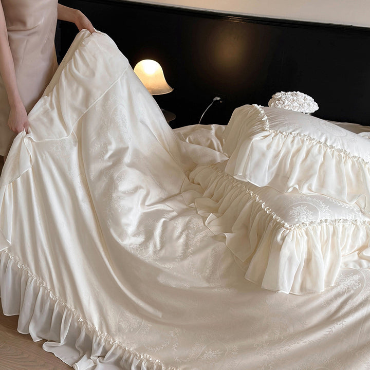 Luxury French Style Ruffle Cotton Bedding Set
