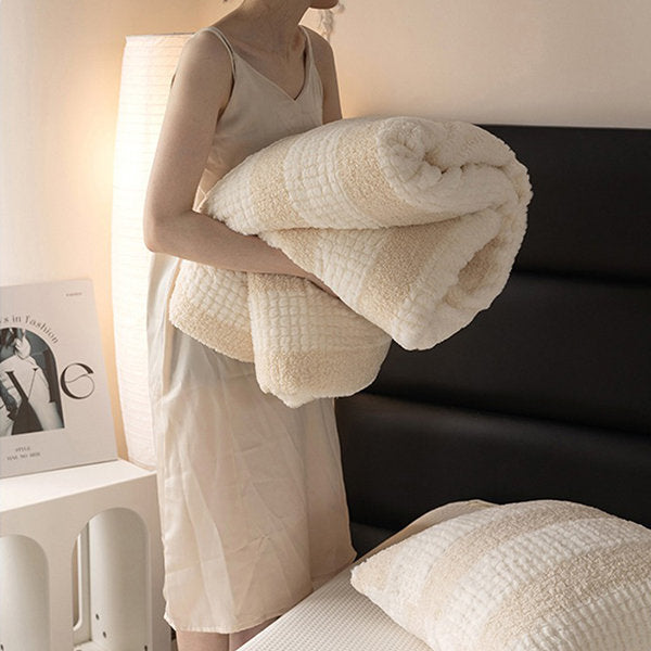 Thickened Striped Blanket