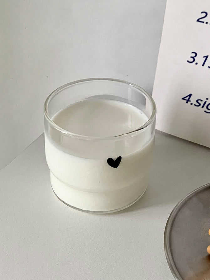 Smiling Heart Glass Mug