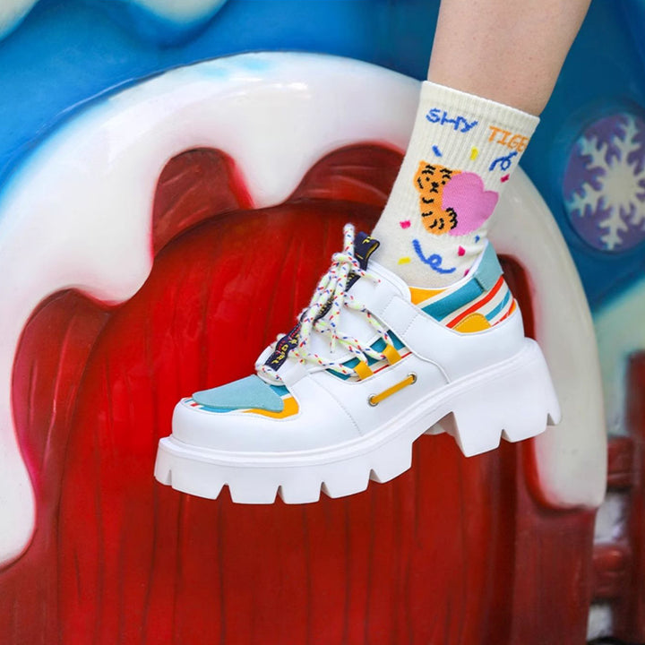 SUPER GIRL flat shoes