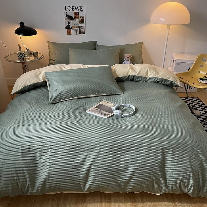 Waffle Weave Bedding Set