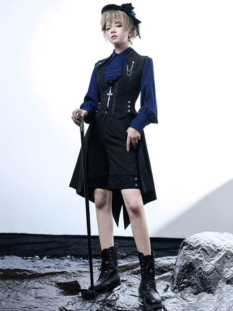 Lolita Medieval Little Prince Tailcoat Long Vest