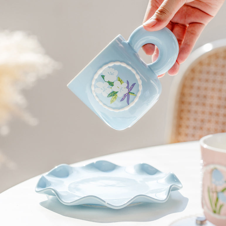 Tulip Lily Rose Ceramics Mug