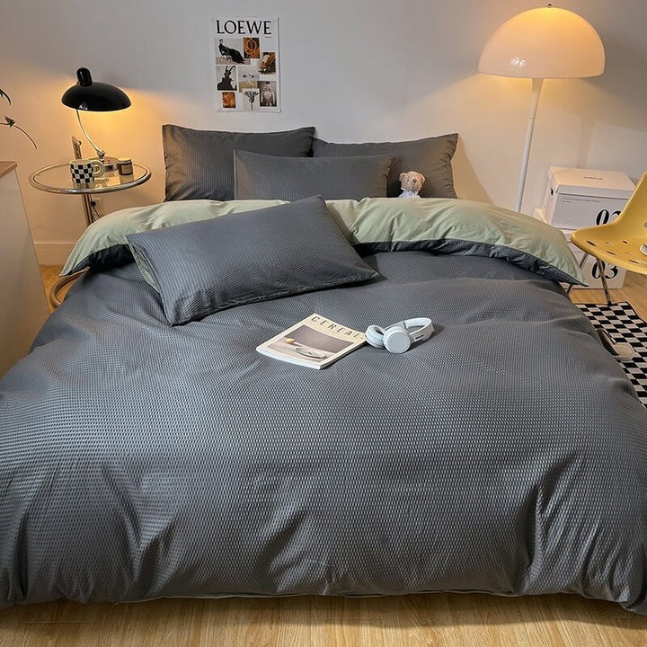 Waffle Weave Bedding Set
