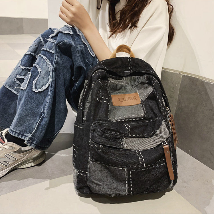 Vintage Denim Backpack